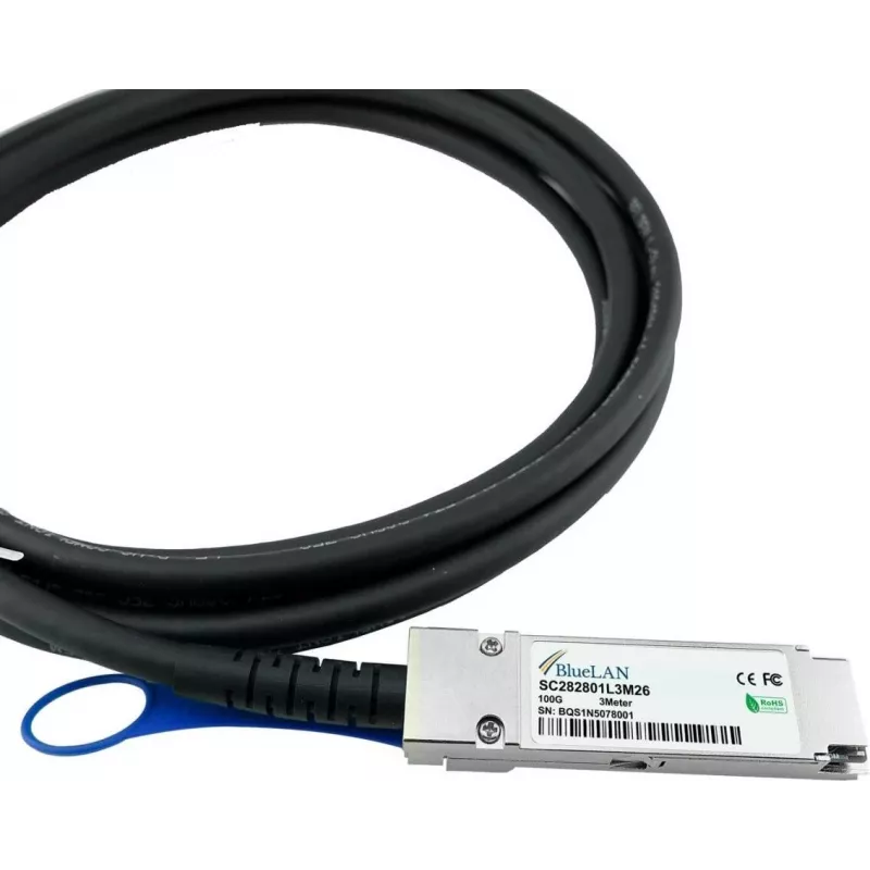 BlueOptics CBL-NTWK-0943-SQ28C10M-BL InfiniBand kabelis 10 m QSFP28 oranžinis