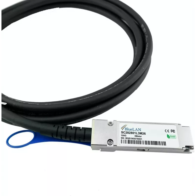 BlueOptics CBL-NTWK-0943-SQ28C10M-BL InfiniBand kabelis 10 m QSFP28 oranžinis