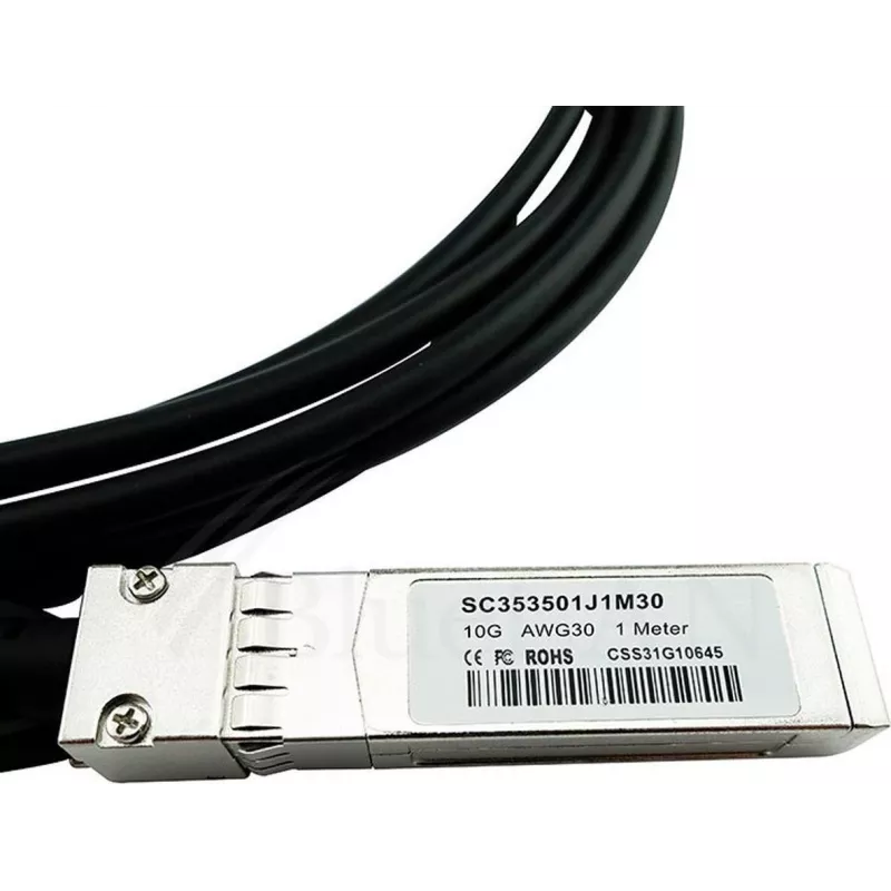 BLUEOPTICS Suderinamas Extreme Networks SFP-10G-CR-0.5M BlueLAN 10GBASE-CR Pasyvus SFP+ į SFP+ Tiesioginio Prijungimo Laidas, 0,5 Metro, AWG30 (SFP-10G-CR-0.5M-EN-BL)