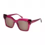 Blumarine moteriški akiniai nuo saulės SBM832S5401BV Drugelio formos acetatinis rėmelis juodi pilkai gradientiniai UV400