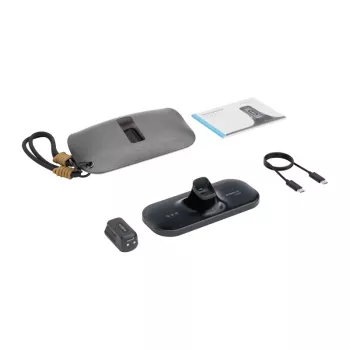 BoboVR CG2 įkrovimo stotelė VR šalmams – 3-in-1 magnetinis dokas su 350mAh segtuku ir kelioniniu dėklu, juoda