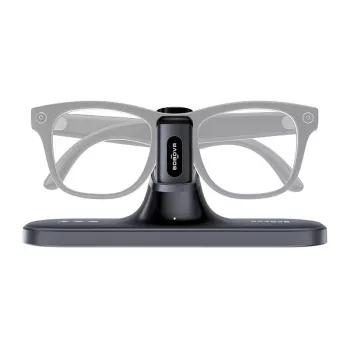 BoboVR CG2 įkrovimo stotelė VR šalmams – 3-in-1 magnetinis dokas su 350mAh segtuku ir kelioniniu dėklu, juoda