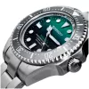 BOBROFF MAN BF002 Analoginis kvarcinis rankinis laikrodis 44mm juodas odinis dirželis