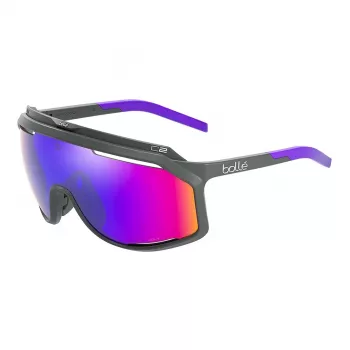 Bolle BS018012 Akiniai nuo saulės Unisex Semi-Rimless Matinė Juoda TNS Gun Lęšiai 143mm