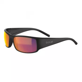 Bolle BS026006 Unisex akiniai nuo saulės - matinė juoda, pilki lęšiai, 63/17/130 mm