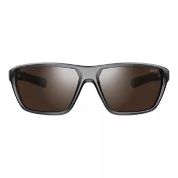BOLLE BS045002-S Unisex Sportiniai Akiniai nuo Saulės - Matinis Juodas Rėmelis, Pilkai Tonuoti Lęšiai, 63/15/130 mm