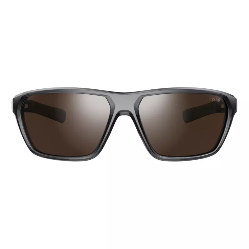 BOLLE BS045002-S Unisex Sportiniai Akiniai nuo Saulės - Matinis Juodas Rėmelis, Pilkai Tonuoti Lęšiai, 63/15/130 mm