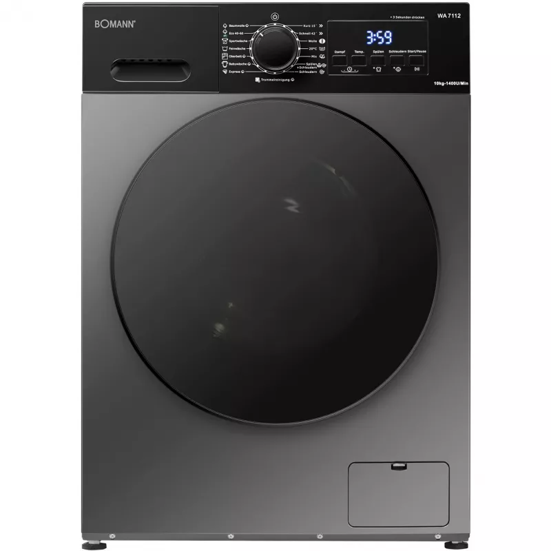 BOMANN WA 7112 Titan širdelės formos vaflinė, 800 W, titano/juoda