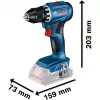 Bosch 18V Professional rinkinys: perforatorius GBH 18V-22 + gręžtuvas-suktuvas GSR 18V-45 (mėlyna/juoda, 2x Li-Ion akumuliatorius 4.0Ah, grąžtas, grąžtų rinkinys, įrankių krepšys) (0615V0003D)