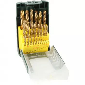 Bosch 2607017154 HSS sukimo grąžtų rinkinys, 25 dalių, TiN danga, cilindrinis kotas