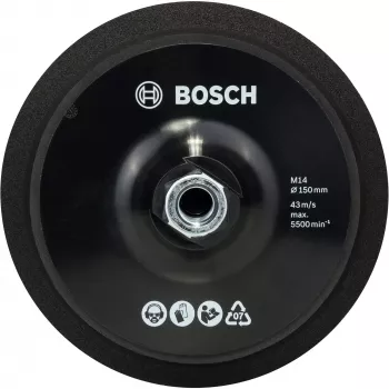 Bosch 2608612027 atraminis diskas M14 150 mm su Velcro tvirtinimu kampiniams šlifuokliams