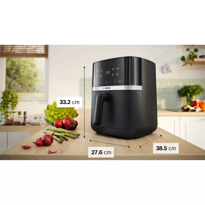 BOSCH Air Fryer MAF462B0 Series 4 (Juoda, 2050 W, Krepšelis 6.1 L)