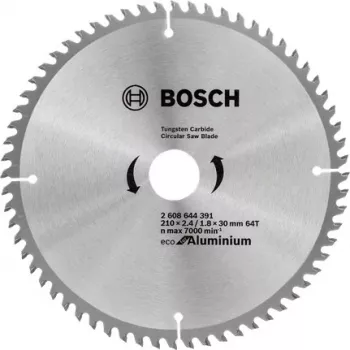 BOSCH aliuminio pjovimo diskas 210x30mm 64 dantys ECO
