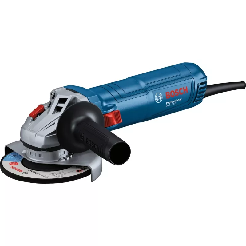 Bosch kampinis šlifuoklis GWS 12-125 Professional + deimantinis pjovimo diskas Blue, 1 200 W (06013A6102)