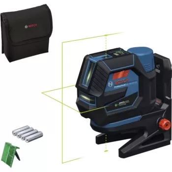 Bosch GCL 12V-50-22 CG Professional belaidis kombinuotas lazeris (mėlyna/juoda, žalios lazerio linijos ir svambalo taškai, su RM 20 besisukančiu laikikliu)