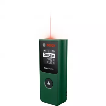 Bosch Home & Garden EasyDistance 20 lazerinis atstumo matuoklis, 20 m matavimo diapazonas, žalia/juoda