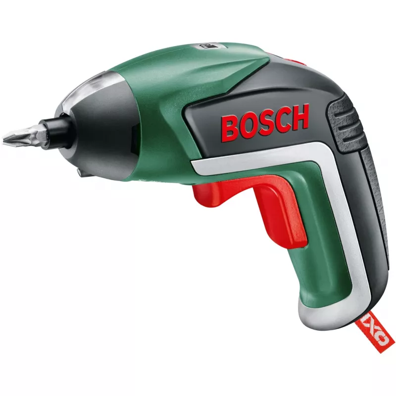 Bosch IXO 5 belaidis atsuktuvas su 32 dalių antgalių rinkiniu, 3,6V Li-Ion 1.5Ah, žalia/juoda