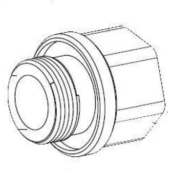 Bosch MIC Series M25 – 3/4 colio NPT kabelių adapteris (MIC-M25XNPT34)