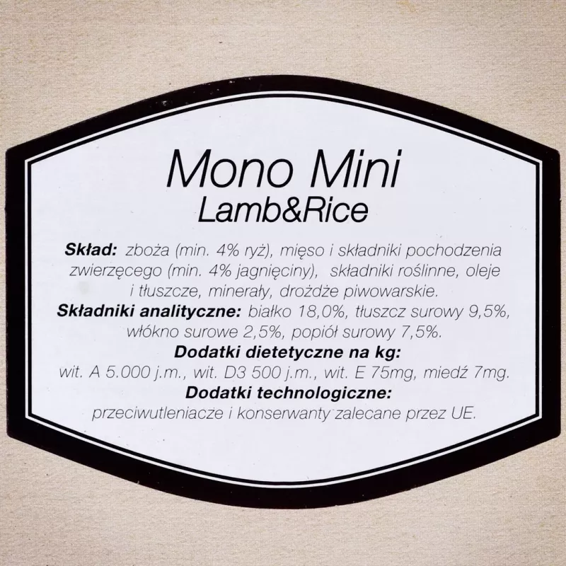 Bosch Mono Mini Ėriena ir Ryžiai Pusdrėgnas Šunų Maistas 0,9 kg