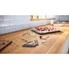 Virtuvinis kombainas Bosch MUM58359 rubino raudonos/sidabrinės spalvos, 1000W, 3,9L nerūdijančio plieno dubuo