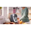 Virtuvinis kombainas Bosch MUM58359 rubino raudonos/sidabrinės spalvos, 1000W, 3,9L nerūdijančio plieno dubuo