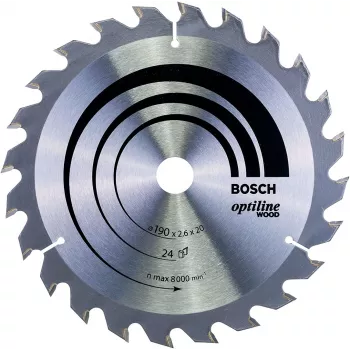 Bosch Optiline Wood diskinis pjūklo diskas 190 mm x 30 mm x 24 dantys