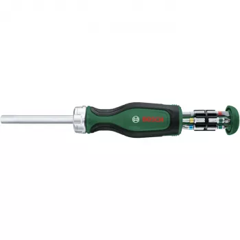 Bosch PowerTools Bit Ratchet Atsuktuvų Rinkinys, 13 dalių, Sukimo momentas iki 50 Nm, Žalia/Juoda (1600A032V0)
