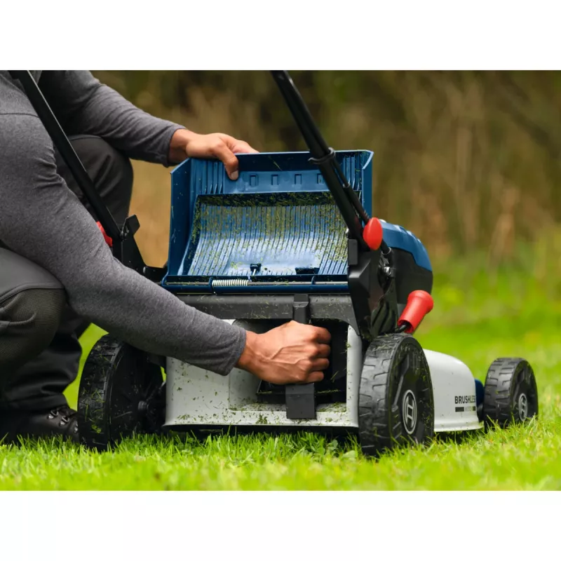 BOSCH POWERTOOLS belaidė vejapjovė GRA 18V2-46SP Professional, 36V (2x18V), mėlyna, 2x 5,5 Ah ličio jonų baterija, įkroviklis