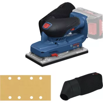BOSCH POWERTOOLS GSS 18V-18 Professional Solo belaidis orbitinis šlifuoklis, 18V (mėlynas/juodas, be akumuliatoriaus ir įkroviklio, L-BOXX dėkle)