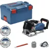 BOSCH PowerTools belaidis sieninis griovelių pjūklas GNF 18V-40 Professional Solo, 18 V (mėlynas/juodas, be akumuliatoriaus ir įkroviklio, L-BOXX dėžutėje)