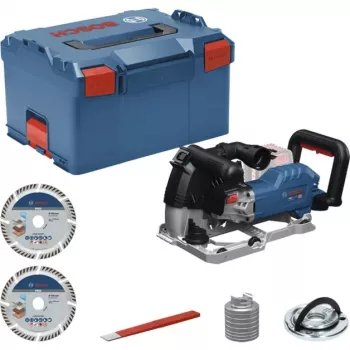 BOSCH PowerTools belaidis sieninis griovelių pjūklas GNF 18V-40 Professional Solo, 18 V (mėlynas/juodas, be akumuliatoriaus ir įkroviklio, L-BOXX dėžutėje)