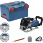 BOSCH PowerTools belaidis sieninis griovelių pjūklas GNF 18V-40 Professional Solo, 18 V (mėlynas/juodas, be akumuliatoriaus ir įkroviklio, L-BOXX dėžutėje)