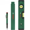 Bosch PowerTools žymėjimo rinkinys, 3 vnt. (žalia/juoda) – giluminis žymeklis, universalus žymeklis ir dailidės pieštukas