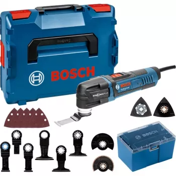 BOSCH POWERTOOLS Daugiafunkcis pjūklelis GOP 30-28 Professional (Mėlynas/Juodas, L-BOXX, 300 W, su priedais)