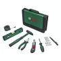 BOSCH Powertools Universal Hand Tool Set, 25 dalių (žalia, su įrankių krepšiu)
