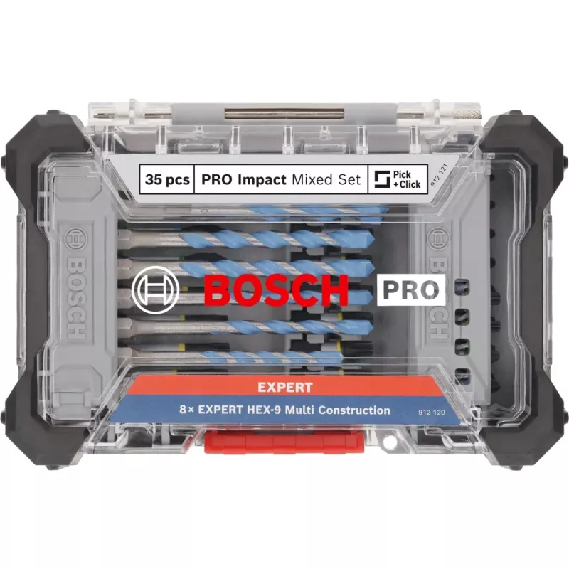 Bosch PRO Impact and Multi Set 35 dalių atsuktuvų antgalių rinkinys 2608521U82