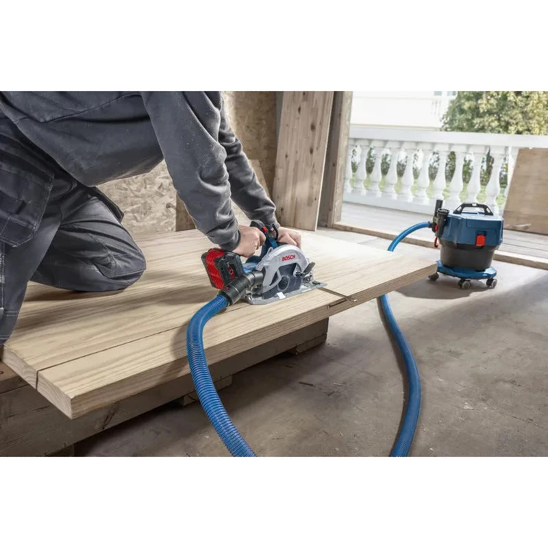 Bosch Professional GKS 18V-68-2 belaidis rankinis diskinis pjūklas, 18V, 190 mm diskas, Solo (be akumuliatoriaus ir įkroviklio), mėlynas/juodas, L-BOXX dėkle
