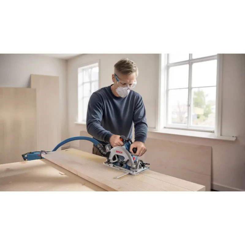 Bosch Professional GKS 18V-68-2 belaidis rankinis diskinis pjūklas, 18V, 190 mm diskas, Solo (be akumuliatoriaus ir įkroviklio), mėlynas/juodas, L-BOXX dėkle
