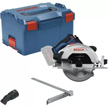 Bosch Professional GKS 18V-68-2 belaidis rankinis diskinis pjūklas, 18V, 190 mm diskas, Solo (be akumuliatoriaus ir įkroviklio), mėlynas/juodas, L-BOXX dėkle