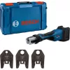 Bosch Professional GPT 18V-32 akumuliatorinis presavimo įrankis (be akumuliatoriaus, 3 standartiniai SV presavimo nasrai, L-BOXX)