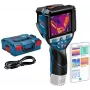 Bosch Professional GTC 600 C termovizijos kamera su Click&Go, -20 iki 600°C, 9 Hz, 256x192 IR raiška, 3,5 colio ekranas, Wi-Fi, USB-C, IP54 0.601.083.508