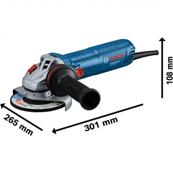 Bosch Professional GWS 12-125 06013A6106 kampinis šlifuoklis 125 mm 1200 W su kintamu greičiu