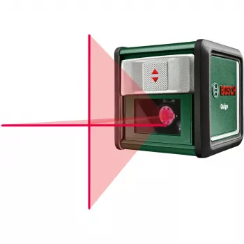 Bosch Quigo III kryžminių linijų lazerinis nivelyras su MM2 spaustuku (0 603 663 5Z0)