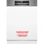 BOSCH SMI6ECS12E Serie 6 Pusiau Integruojama Indaplovė (Šlifuotas Nerūdijantis Plienas, 60 cm, Home Connect)