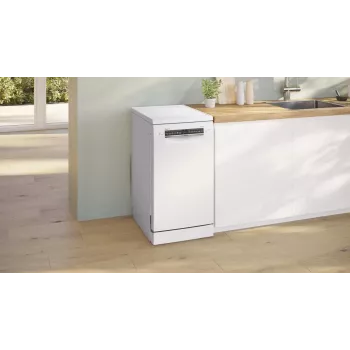 Bosch SPS4HMW13E Laisvai pastatoma indaplovė, 9 komplektai, energijos klasė C, 45 cm, balta