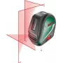 Bosch Universal Level 3 kryžminio linijinio lazerio nivelyras su svambalo taškais, 10 m nuotolis, raudonas spindulys, ±0,5 mm/m tikslumas, automatinis savaiminis išsilyginimas, 1/4 colio trikojo sriegis, 4x AA baterijos 0603663904