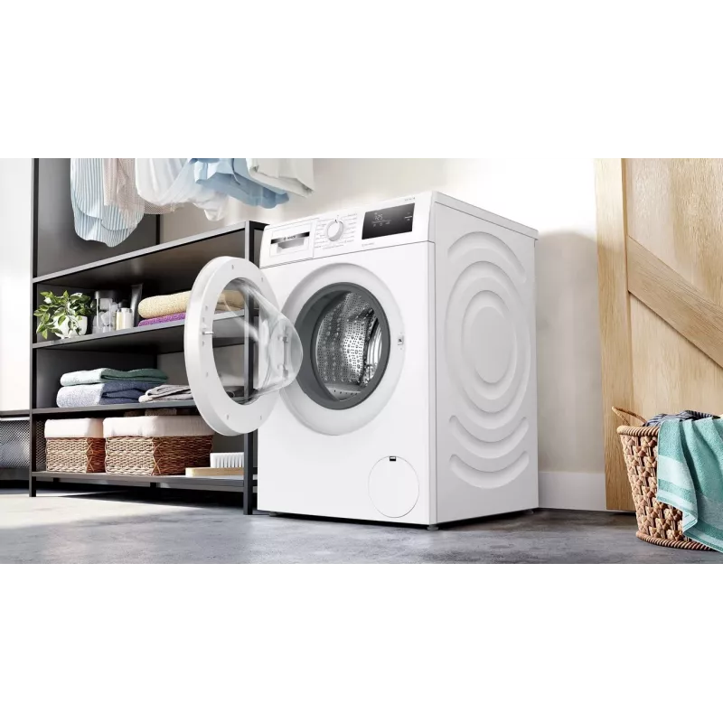 Bosch WAN2408LSN Laisvai pastatoma priekinio pakrovimo skalbimo mašina, 8 kg, 1200 aps./min., energijos klasė C, balta