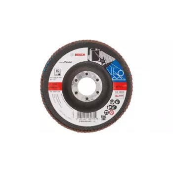 Bosch X571 Best for Metal ašutinėlio diskas, 115 mm x 22,23 mm, cirkonio aliuminio oksidas, grūdėtumas 40, kūginis, 80 m/s, 13 300 RPM, skirtas plienui ir nerūsėjančiam plienui 2608607336