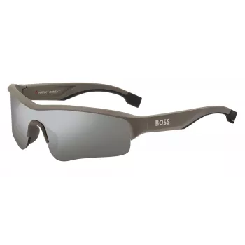 BOSS BOSS1607NS10A vyriški akiniai nuo saulės Oversized Shield 99mm lęšis 100% UV400