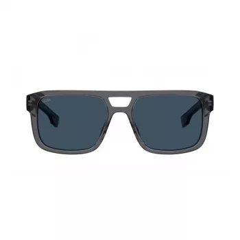 BOSS BOSS1648SKB7 Akinių nuo saulės Havana Rudi Kvadratiniai Acetatas Vyrams